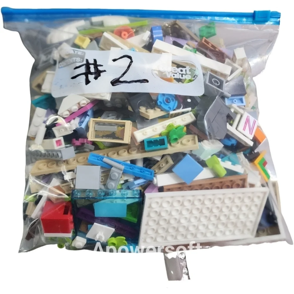 Lego Misc Lot Assorted One Gallon Zip Bag #2